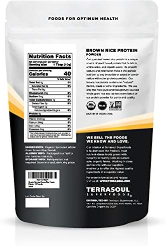 Terrasoul Superfoods Organic Sprouted Brown Rice 1.5 Pounds