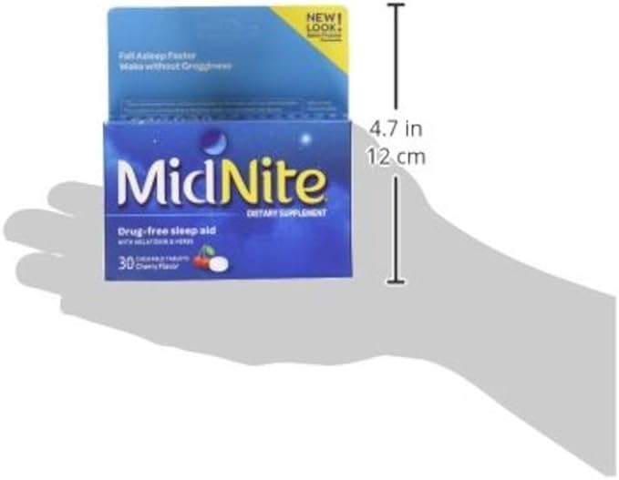 MidNite Sleep Aid for Occasional Sleeplessness, 30 Chewable 2)