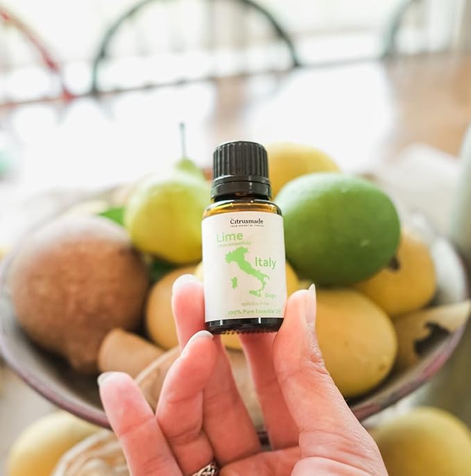 Lime Essential Oil - Direct from Citrusmade in Sicily- Pure Essential Oils for Diffusers and Aromatherapy in The Mediterranean - 100% Pure Therapeutic Grade (25LBS)