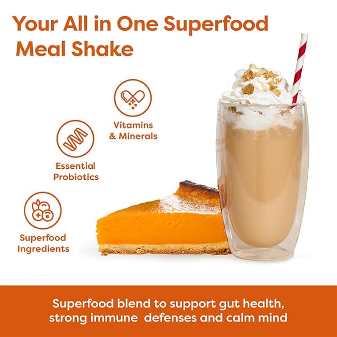 310 Nutrition All-In-One Meal Replacement Shake - Fiber-Rich Vegan Blend with Natural Sweeteners - Low Carb, Keto & Paleo Friendly, Gluten-Free, 26 Essential Vitamins, Pumpkin Spice, 28 Servings
