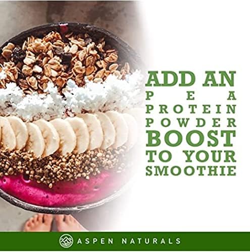Aspen Naturals Pea Protein Powder 5 Lb – Muscle Growth, Digestion, Fullness & Heart Health Support | Unflavored, Plant Based, Soy- & Gluten-Free, Non-GMO, Vegan, Keto & Low Carb | 26g of Protein