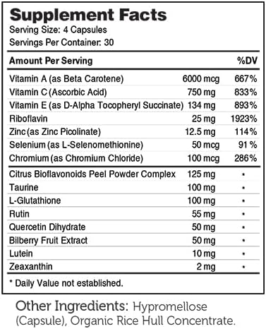 Zahler AccuVision, Advanced Eye Health Formula, 120 Capsules