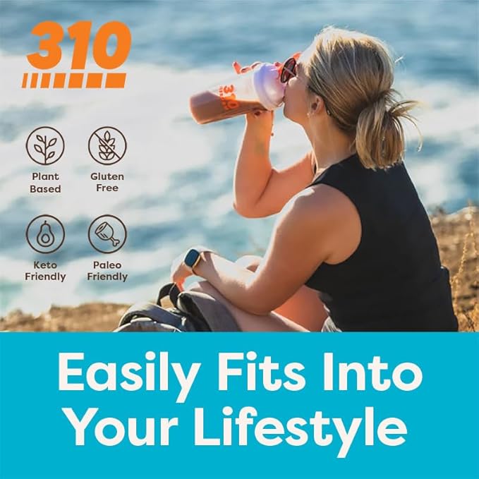 310 Nutrition - All In One Meal Replacement Shake - Superfood Blend with Fiber - Natural Sweeteners - Low Carb Shake, Keto & Paleo Friendly (Vanilla Crème, 14 Servings)