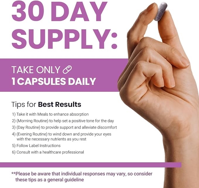 JungKwanJang Eye Health Support with Bilberry (166mg) and (143mg) for 30 Capsules