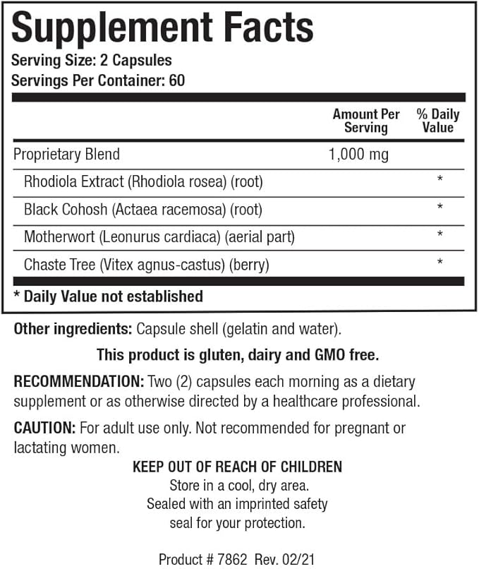 Biotics Research BioPause AM Menopausal, Women’s Health, Herbal Blend to Support Natural Hormonal Balance, 120 Capsules