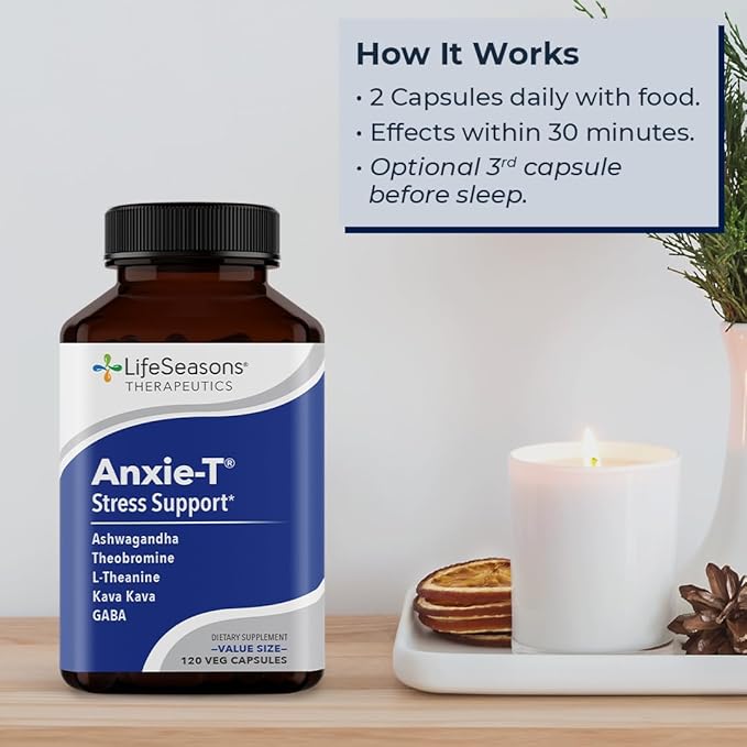 Anxie-T - Stress Relief Supplement - 120 Capsules