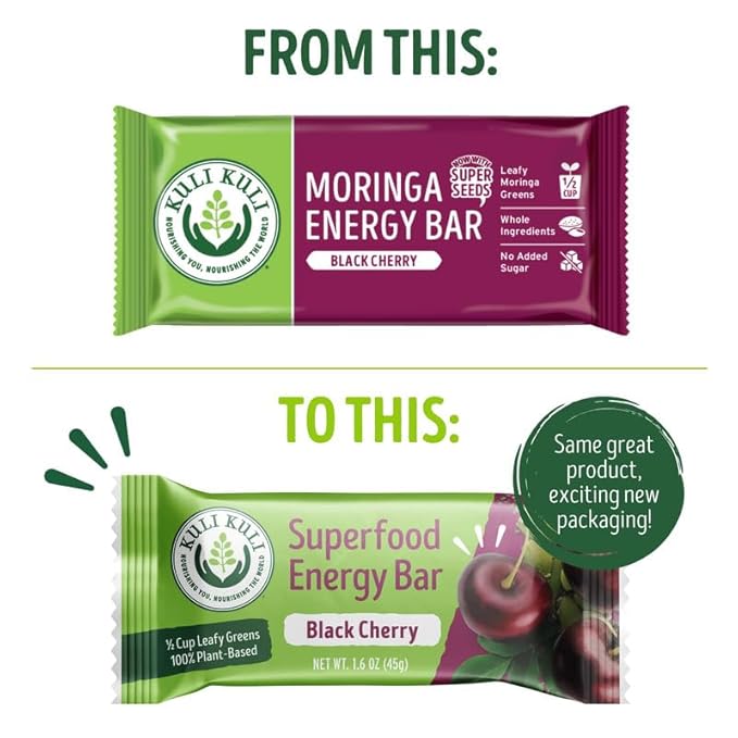 Kuli Kuli Moringa SuperFood Energy Bar, 1.6 Ounce