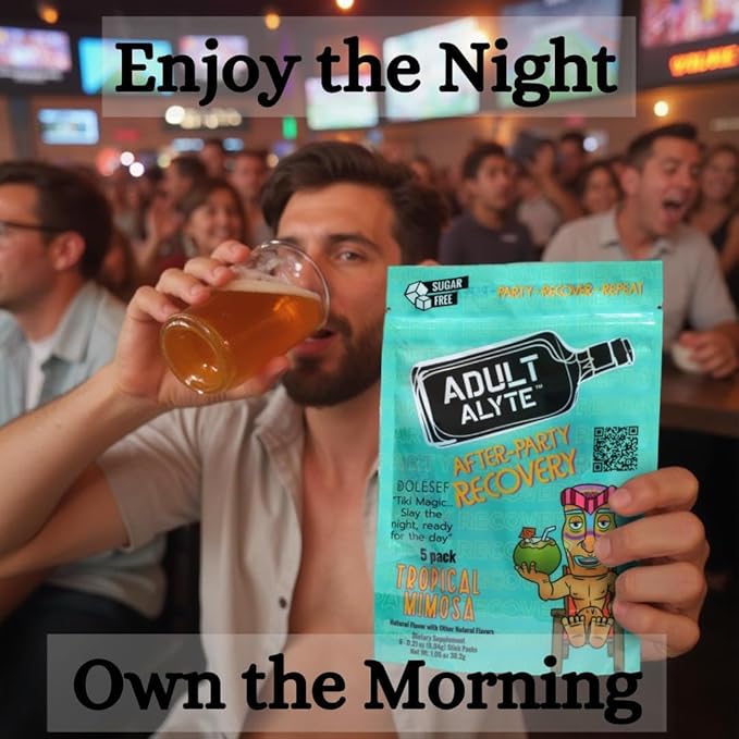 After Alcohol Aid Wellness Vitamins I Restore Better Mornings I Dihydromyricetin DHM & B Vitamins Complex I Antioxidants Supplement and Liver Support I 10 Powder Stick Drink Packets I Unicorn Candy