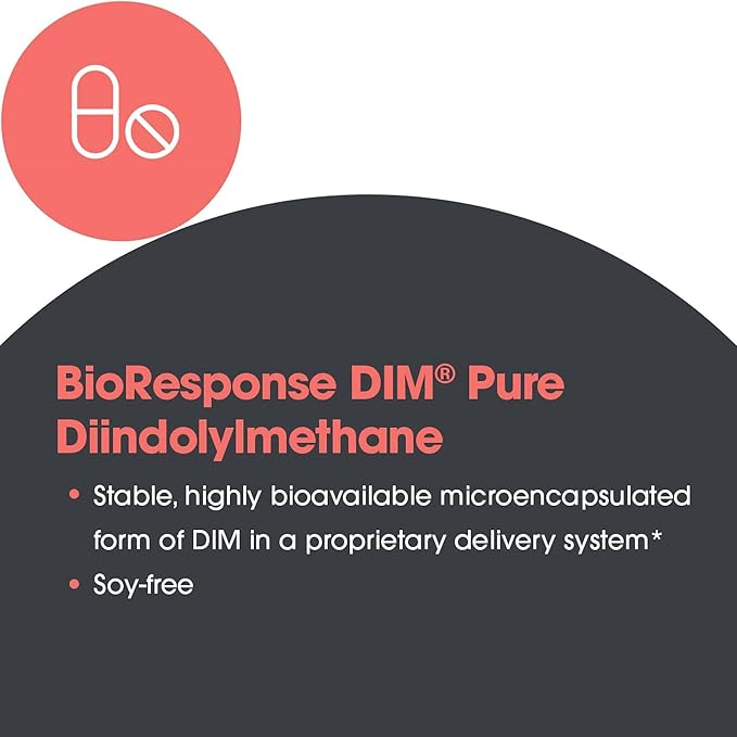 Allergy Research Group DIM Enhanced Delivery System Supplement - Supports Healthy Hormone Balance for Women, Promotes Healthy Estrogen Metabolism, PMS Support, Vegetarian Capsules - 120 Count