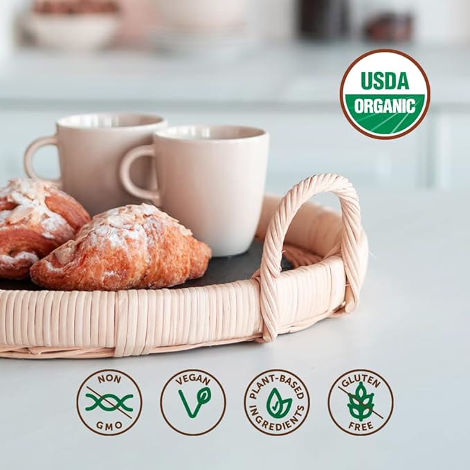 Super Organics Energy Boost Coffee Brew Cups with Superfoods & Probiotics Keurig K-Cup Compatible Energizing, Stamina Medium Roast, USDA Certified Organic, Vegan, Non-GMO, 10ct