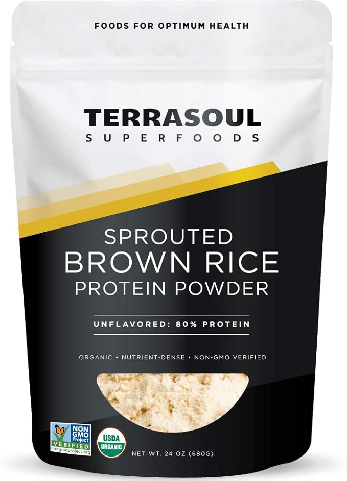 Terrasoul Superfoods Organic Sprouted Brown Rice 1.5 Pounds