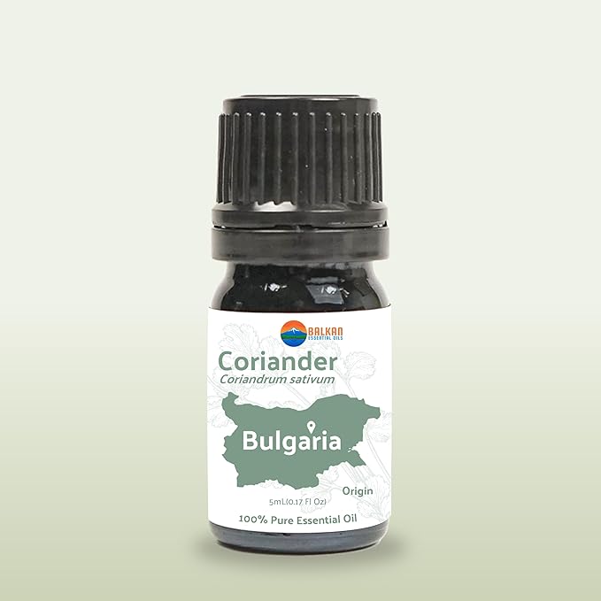 Coriander Essential Oil - Direct from Balkan Essential Oils - Pure Aromatherapy Diffuser Oils Scents | 100% Pure Therapeutic Grade (5ml)