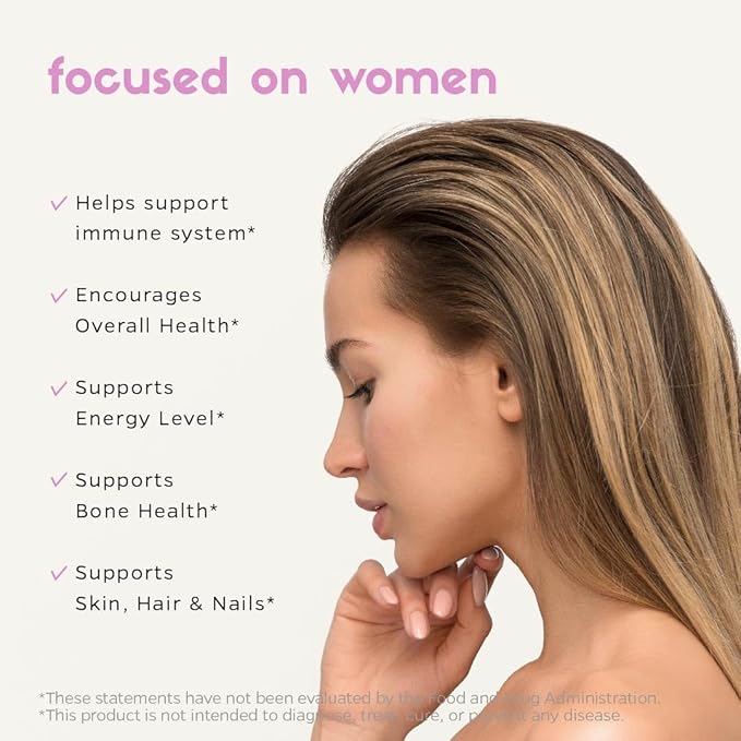Zenkgo Women's Multivitamin Gummies, Supports Skin, (60Ct/30Day)