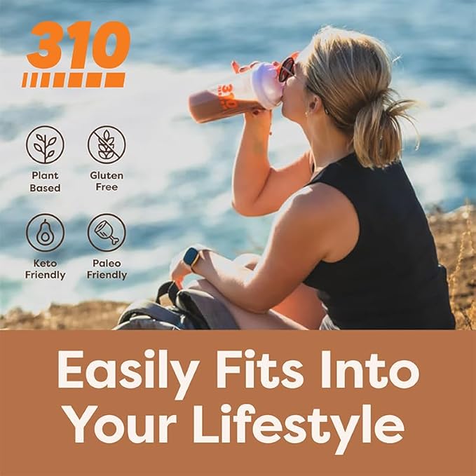 310 Nutrition Meal Replacement Shake - Fiber-Rich Vegan Superfood Blend - Low Carb, Keto & Paleo Friendly, Gluten-Free, 26 Essential Vitamins & Minerals, Natural Sweeteners - Horchata, 14 Servings
