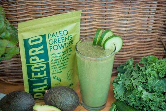 PaleoPro Paleo Greens Powder, Plant-Based Vegan B12, Keto 9.4oz