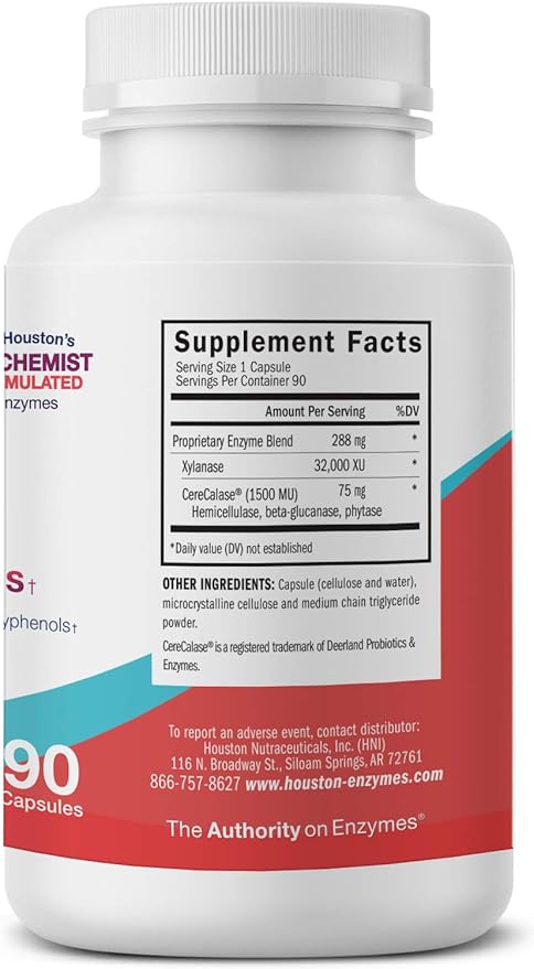– No-Fenol Enzyme for Polyphenolic Foods 90 Capsules (90 Doses)