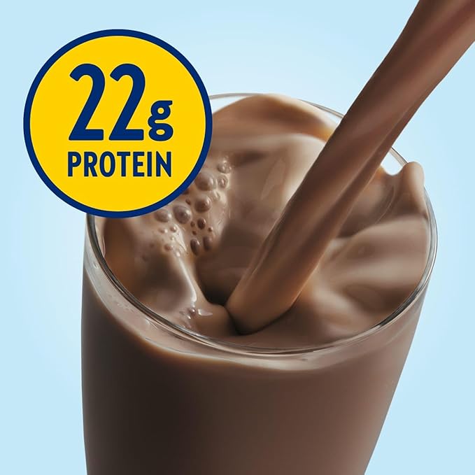 Glucerna Hunger Smart Powder, Diabetic Drink to Support Blood Sugar Management, 22g Protein, 130 Calories, Classic Chocolate, 22.3-oz Tub, 2 Count