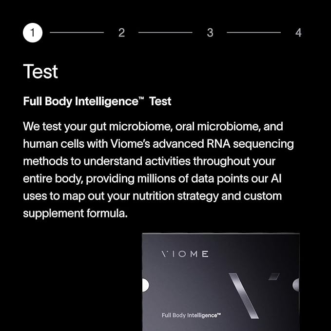 Viome at-Home Full Body Intelligence Kit + Supplement Trial | Gut, Oral Microbiome, and Cellular Health Analysis with Precision Nutrition