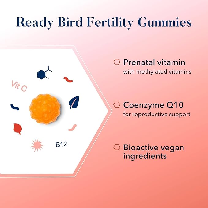 Best Nest Wellness Fertility Gummies Q10 - 60 Gummies