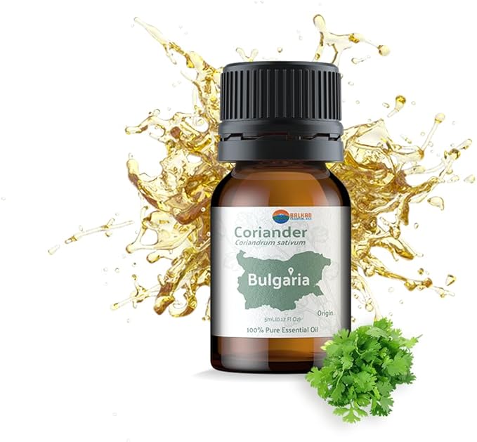 Coriander Essential Oil - Direct from Balkan Essential Oils - Pure Aromatherapy Diffuser Oils Scents | 100% Pure Therapeutic Grade (5ml)