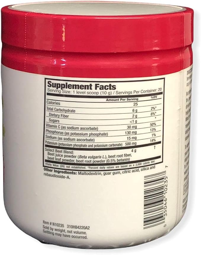 Nutrition Works Beets Superfood Powder Drink Mix for Energy and Endurance, 7.1 Oz.