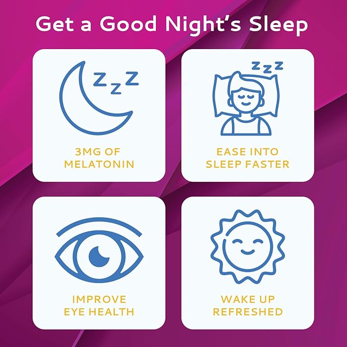 30 Oral Sleep Strips | Quick-Dissolving 3mg Melatonin Strips | Works Faster Than Gummies | Relaxation Sleep Supplements for Adults | The Ultimate Sleeping Aid for Better Sleep and Eye Health