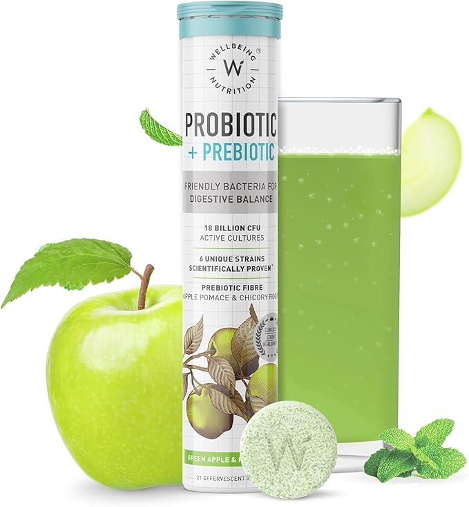 Wellbeing Nutrition Daily Probiotics + Prebiotics 18 Billion (21 Effervescent