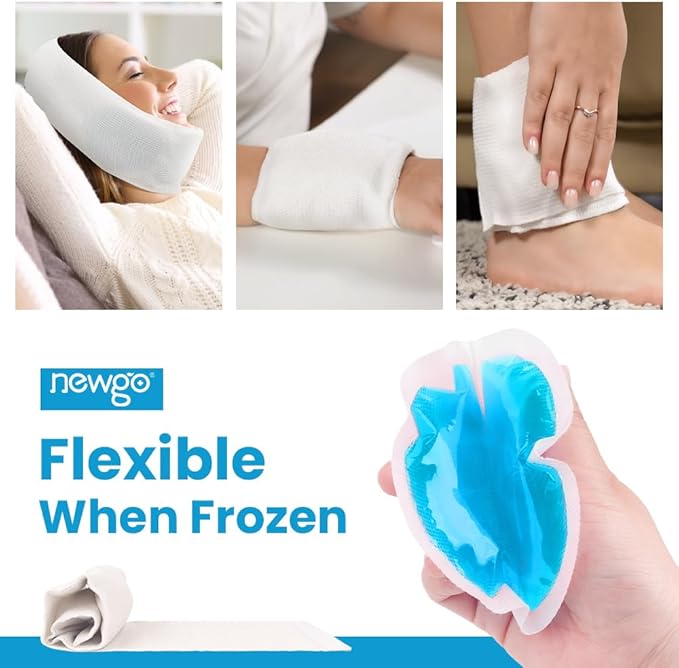 NEWGO Small Ice Packs for Injuries, 6 Pack