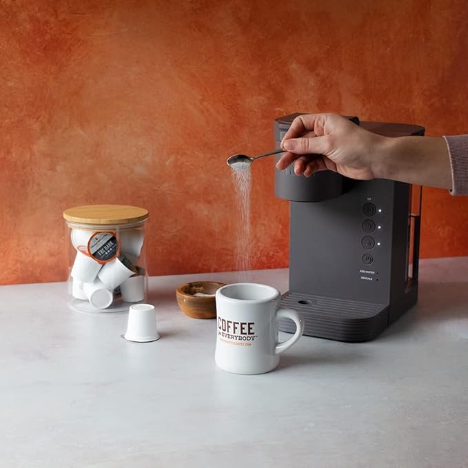 Fresh Roasted Coffee, Ethiopian Yirgacheffe Kochere, Medium Roast, 96 Pods for K Cup Brewers