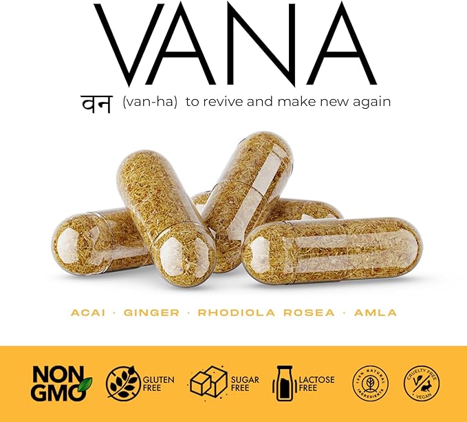 VANA Ayurvedic Wellness 60 Servings, 120 Capsules