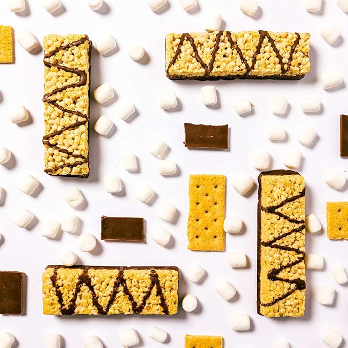 WonderSlim Protein & Fiber Bar, Fluffy S'more Crisp, Gluten Free, Keto Friendly & Low Carb (7ct)