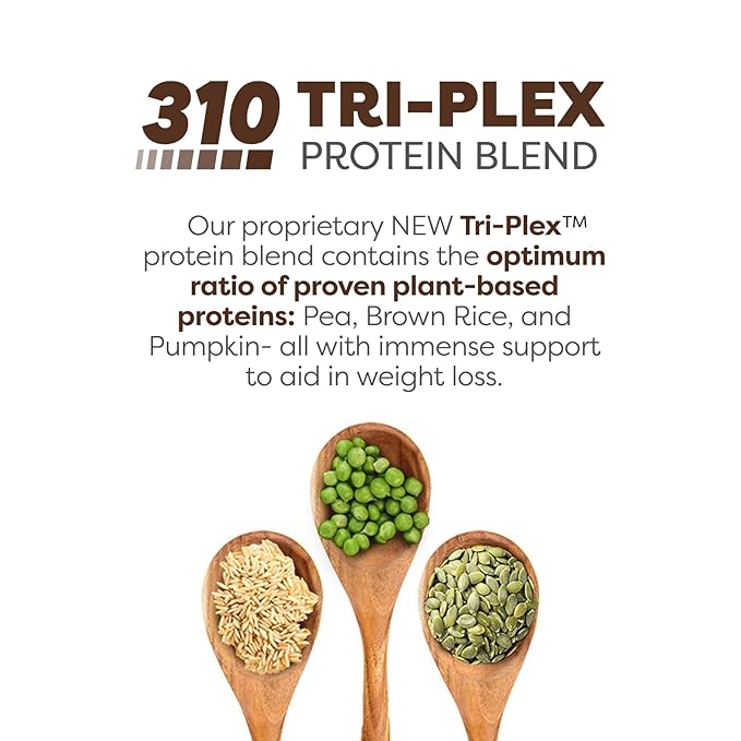 310 Nutrition All-In-One Meal Replacement Shake - Fiber-Rich Vegan Superfood Blend with Natural Sweeteners - Low Carb, Keto & Paleo Friendly, Gluten-Free, 26 Essential Vitamins & Minerals, Chocolate Bliss, 28 Servings