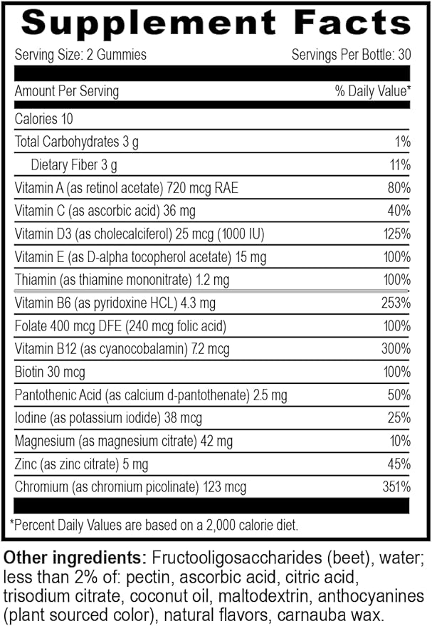 YUM-V'S Multivitamin Zero Gummies by YumVs 60 Count