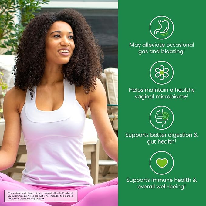 Probulin Women’s Health Probiotic + Prebiotic for Vaginal, Gut & Immune Health - 20 Billion CFU - 12 Probiotic Strains, 60 Vegan Capsules