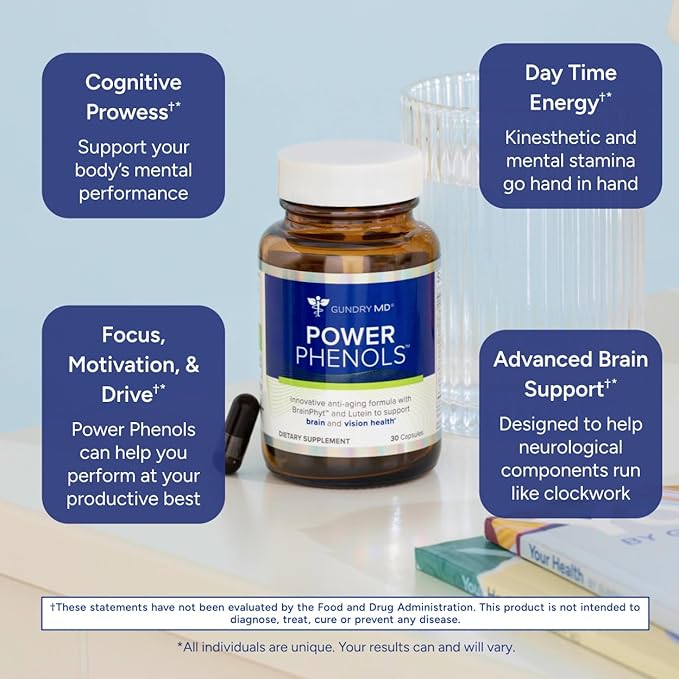Gundry MD Power Phenols Brain Health (30 Servings)
