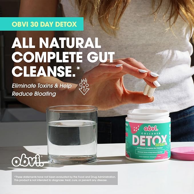 Obvi Detox Colon Cleanse Supplement 90 Capsules 30 Servings
