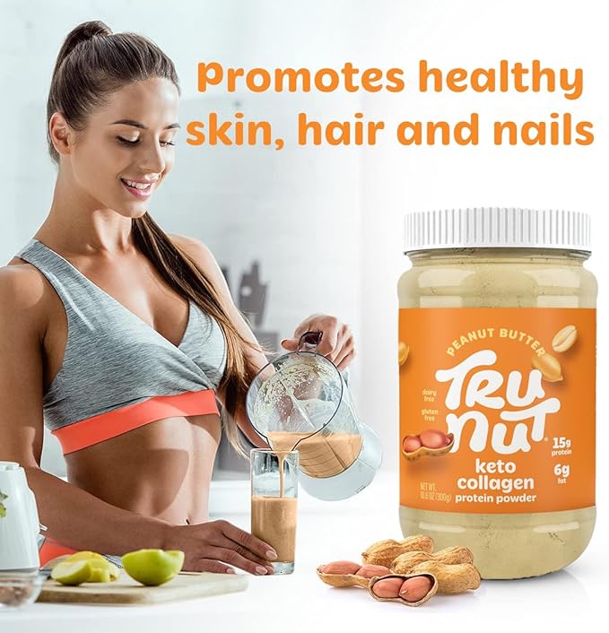 Tru-Nut Keto Collagen Protein Powder (Peanut 10.6 oz)