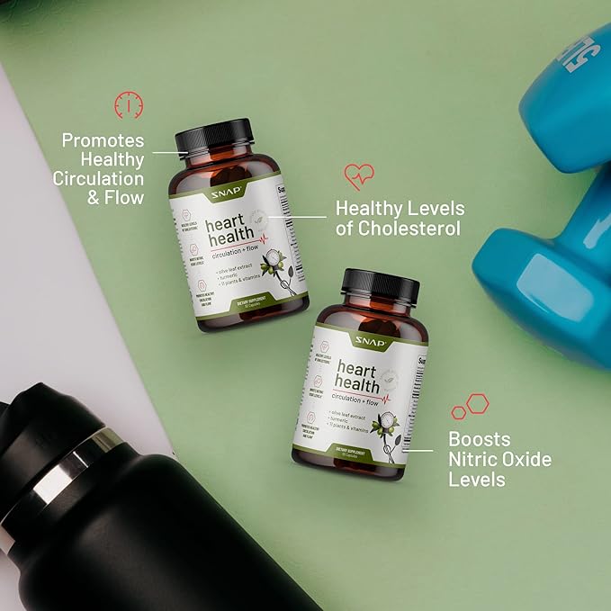 Snap Supplements Heart Health Supplements and 270 Capsules