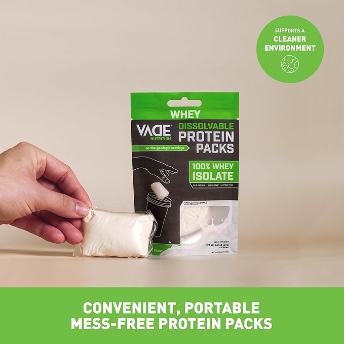 VADE Nutrition Dissolvable Protein Packs (8 Pack),