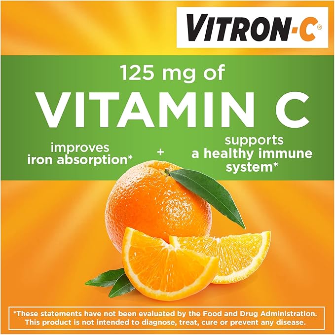 Vitron-C High Potency Iron Supplement, 60ct 400 Magnesium 60ct