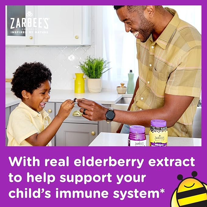 Zarbee's Children's Elderberry Immune Support Gummies 70 Count