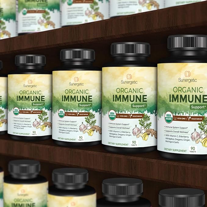 USDA Organic Immune Support Supplement – 90 Immune