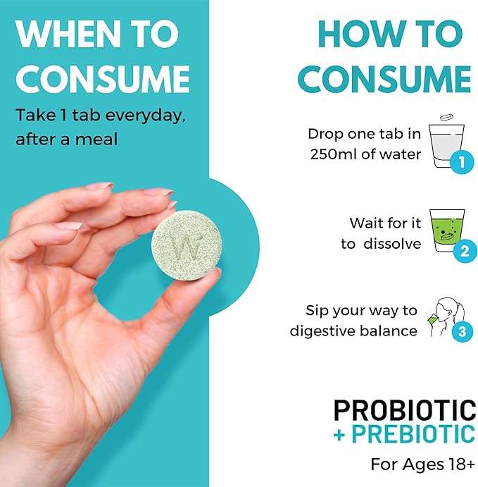 WELLBEING NUTRITION Daily Probiotic + Prebiotic| |18 Billion 6 Strains 42 Effervescent