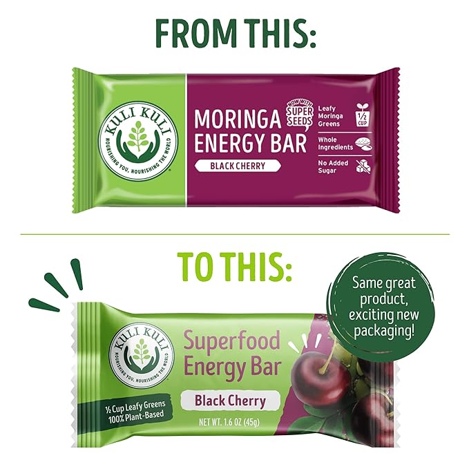 Kuli Kuli Moringa SuperFood Energy Bar, 1.6 Ounce