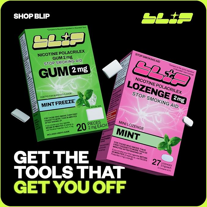 Blip NRT Nicotine Gum 4mg Fruit (20 Count)