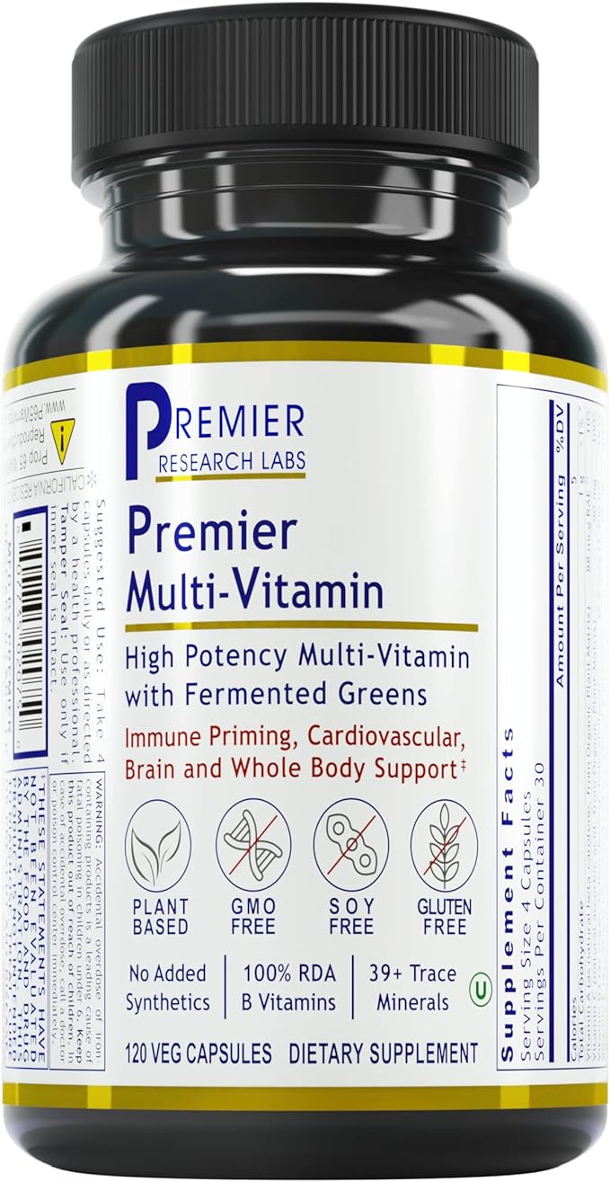 Premier Research Labs Multi-Vitamin: Immune, Brain 120 Plant-Sourced