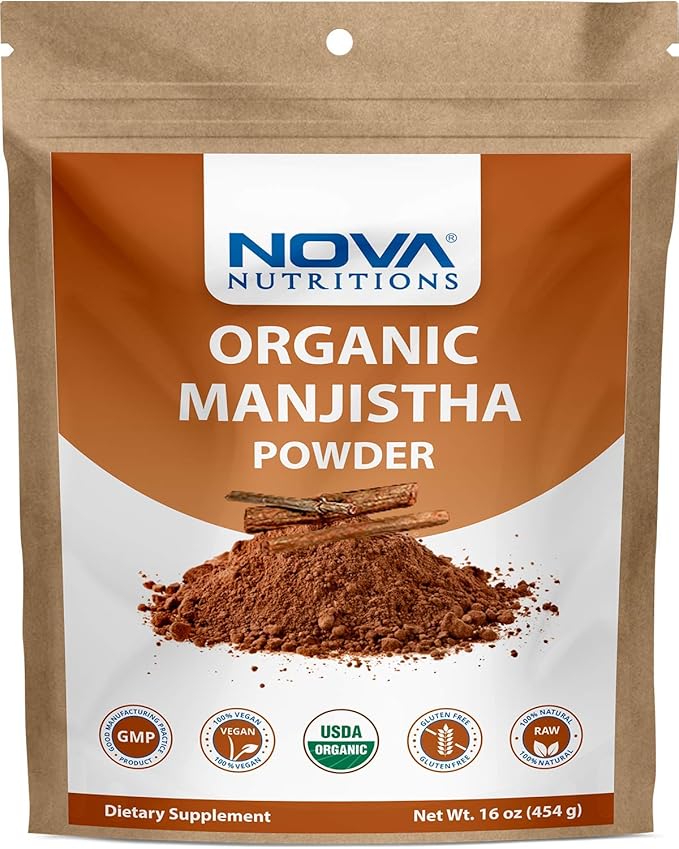 2 Pack Nova Nutritions Certified Organic 16 OZ (454 gm)