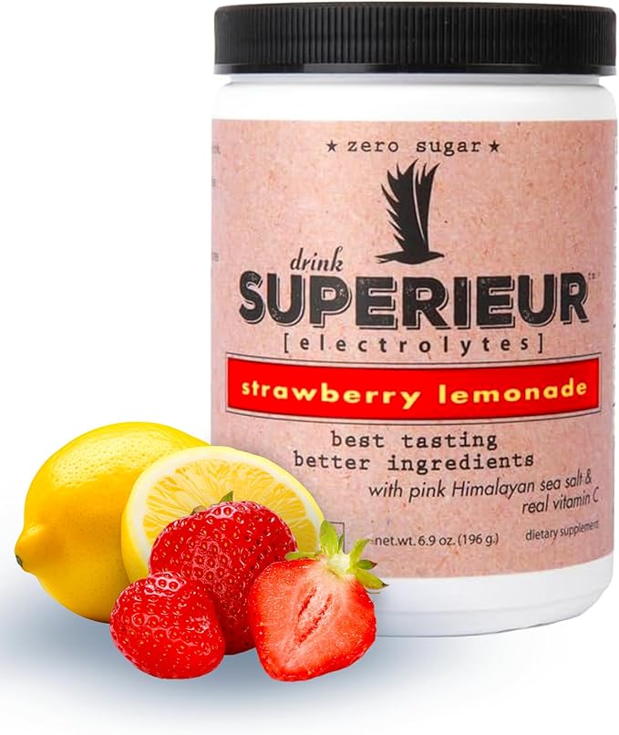 Superieur Electrolytes–Plant Based Electrolyte Supplement w/Sea Lemon(70 Serv)