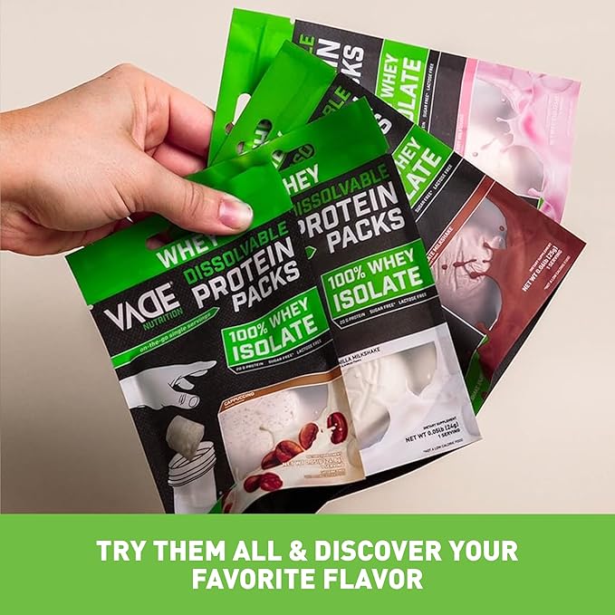 VADE Nutrition Dissolvable Protein Packs (8 Pack),