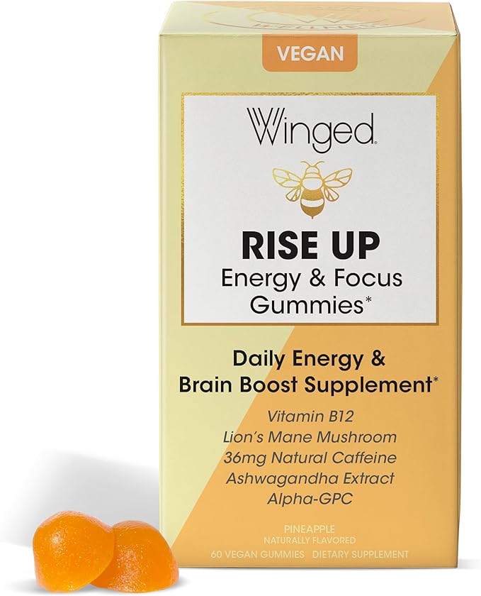 Winged Rise Up Gummies B12 for (30 Servings)